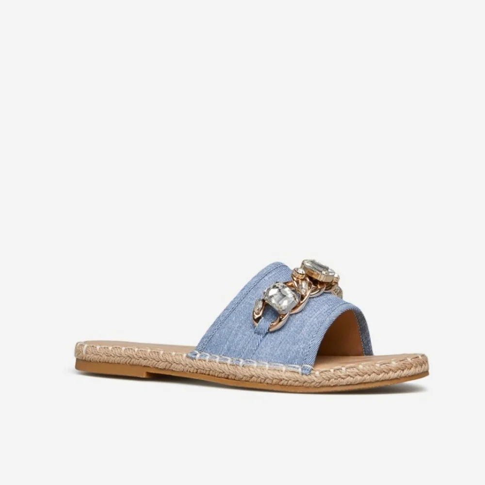 NEW Blue Espadrilles Sandals
